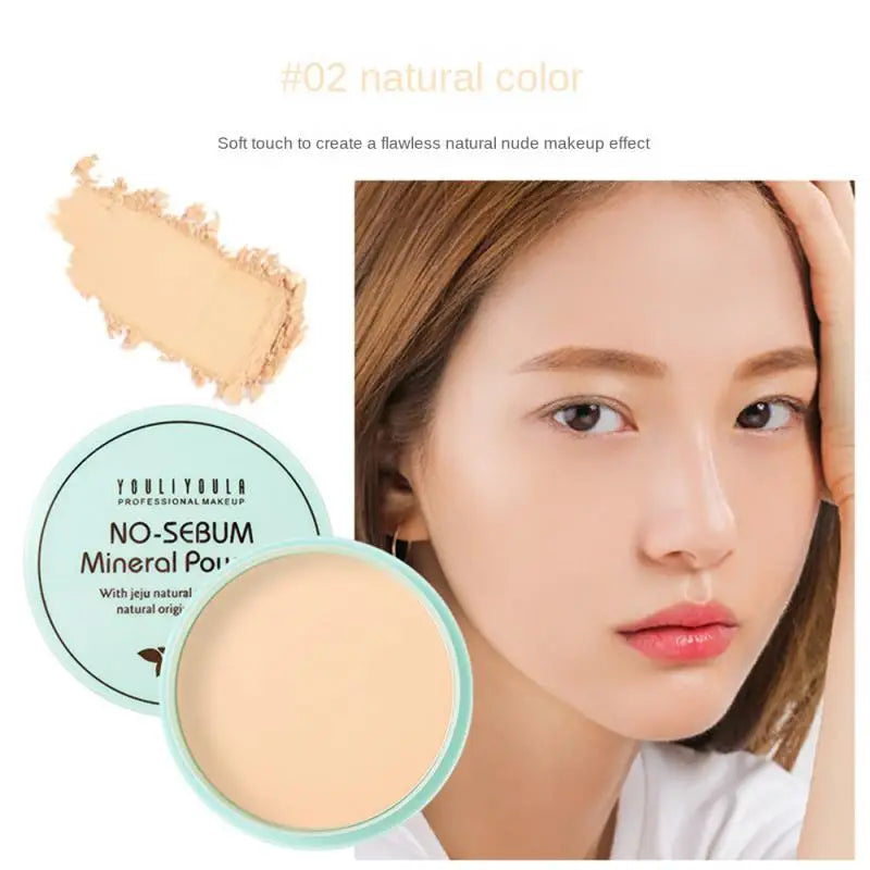 Natural Oil Control Makeup Powder Brightening Mist Facial Modification Powder Waterproof Lightweight Powder Dispersal Cosmetics