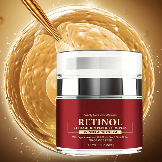 Instant Retinol Cream Wrinkle Remover Firming Lifting Anti Aging Fade Fine Lines Moisturizing Whitening Repair Skin Care