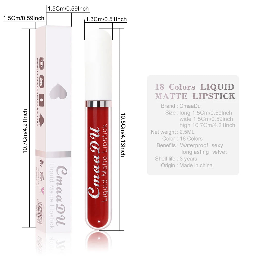 Matte Mist Lip Glaze Long-lasting waterproof Moisturizing Lip Gloss Natural Healthy Lipstick