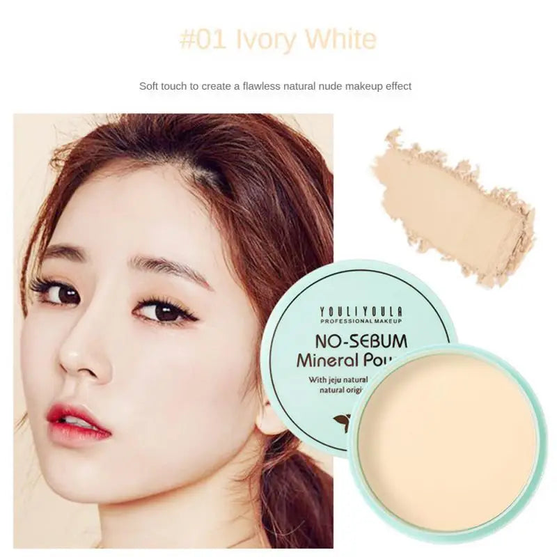 Natural Oil Control Makeup Powder Brightening Mist Facial Modification Powder Waterproof Lightweight Powder Dispersal Cosmetics